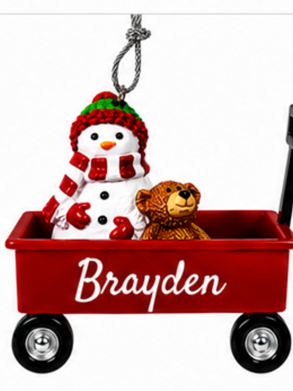 WAGON ORNAMENT-BRAYDEN