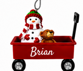WAGON ORNAMENT-BRIAN