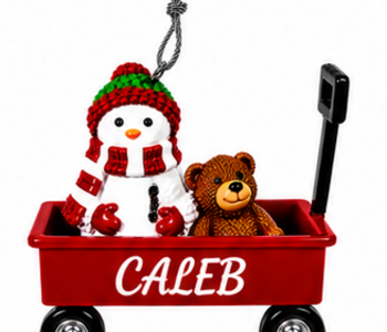WAGON ORNAMENT-CALEB