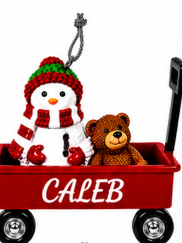 WAGON ORNAMENT-CALEB