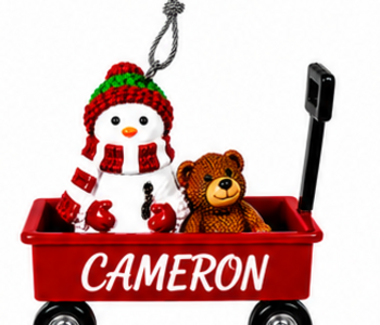WAGON ORNAMENT-CAMERON