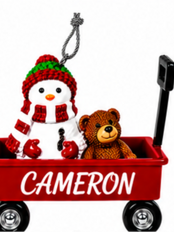 WAGON ORNAMENT-CAMERON