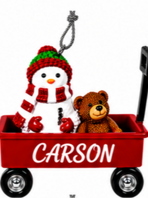 WAGON ORNAMENT-CARSON