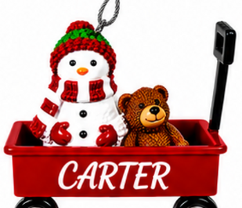 WAGON ORNAMENT-CARTER
