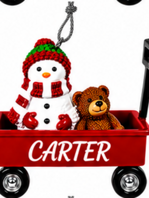 WAGON ORNAMENT-CARTER