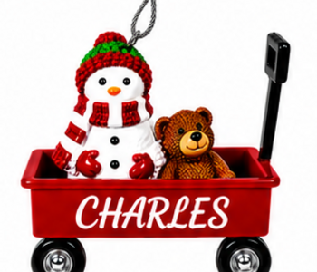 WAGON ORNAMENT-CHARLES