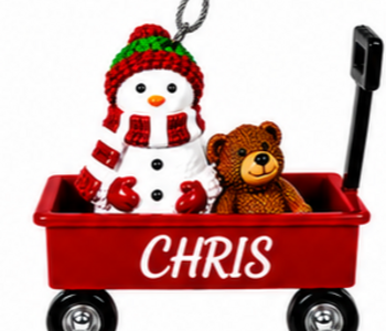 WAGON ORNAMENT-CHRIS