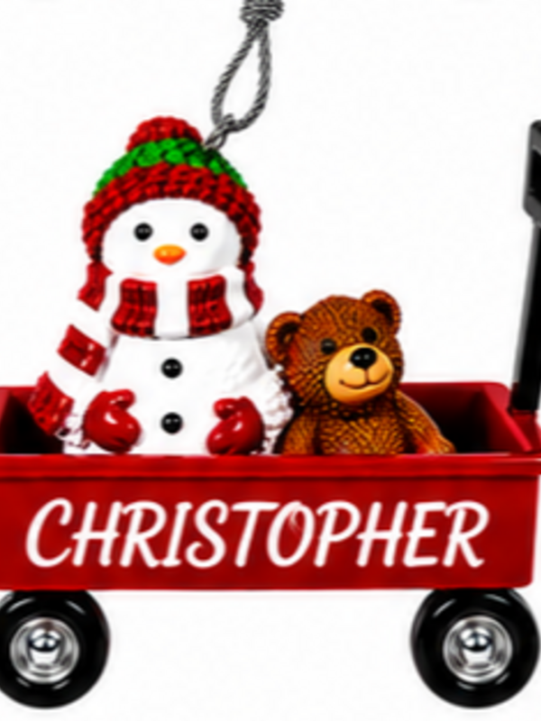 WAGON ORNAMENT-CHRISTOPHER
