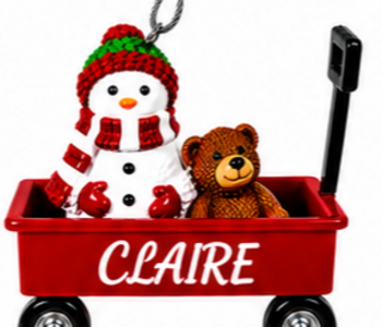WAGON ORNAMENT-CLAIRE