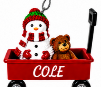 WAGON ORNAMENT-COLE