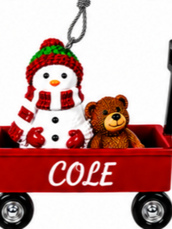 WAGON ORNAMENT-COLE