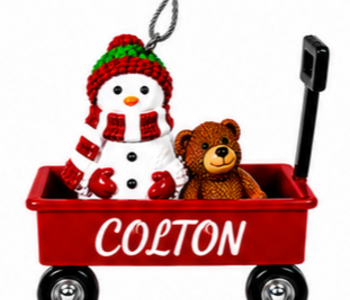 WAGON ORNAMENT-COLTON