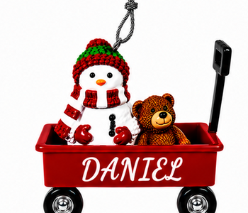 WAGON ORNAMENT-DANIEL