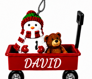 WAGON ORNAMENT-DAVID