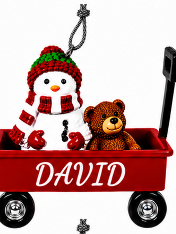 WAGON ORNAMENT-DAVID