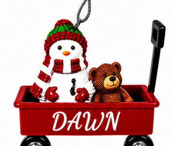 WAGON ORNAMENT-DAWN
