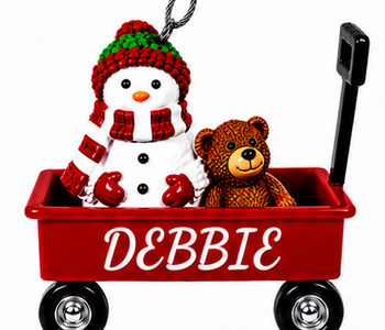 WAGON ORNAMENT-DEBBIE