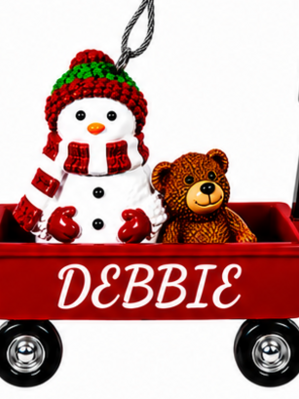 WAGON ORNAMENT-DEBBIE