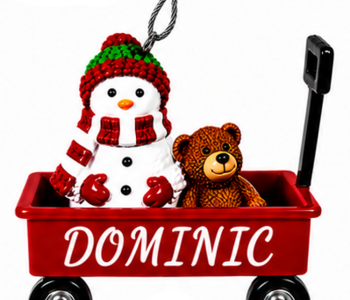 WAGON ORNAMENT-DOMINIC