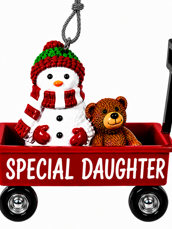 WAGON ORNAMENT-SPECIAL DAUGHTER