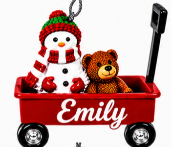 WAGON ORNAMENT-EMILY