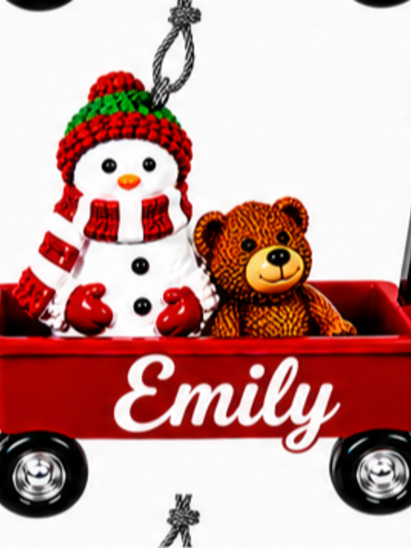 WAGON ORNAMENT-EMILY