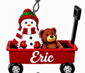WAGON ORNAMENT-ERIC