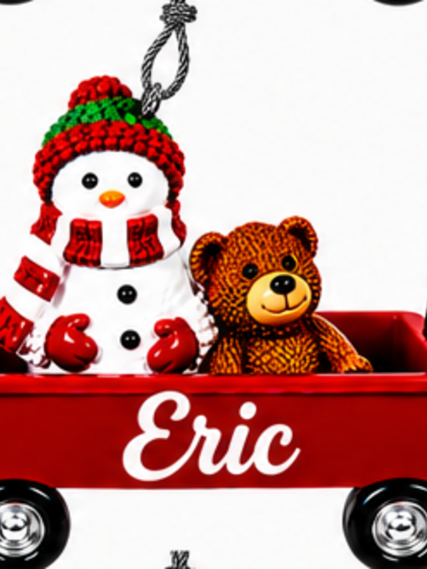 WAGON ORNAMENT-ERIC