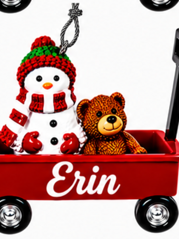 WAGON ORNAMENT-ERIN