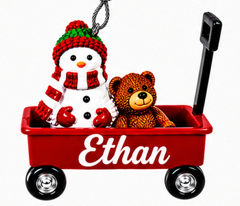 WAGON ORNAMENT-ETHAN