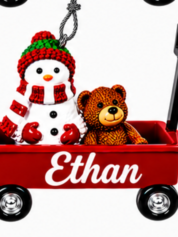 WAGON ORNAMENT-ETHAN