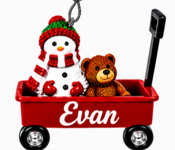 WAGON ORNAMENT-EVAN