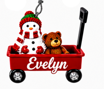 WAGON ORNAMENT-EVELYN