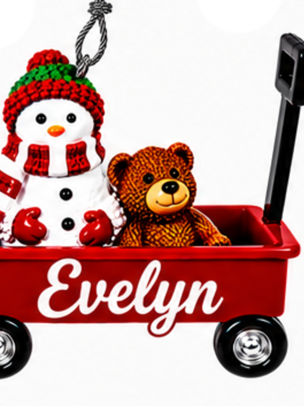 WAGON ORNAMENT-EVELYN