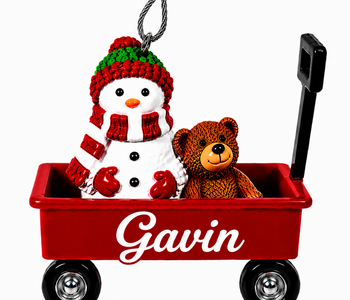 WAGON ORNAMENT-GAVIN