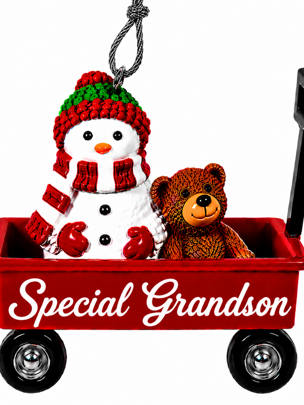 WAGON ORNAMENT-SPECIAL GRANDSON