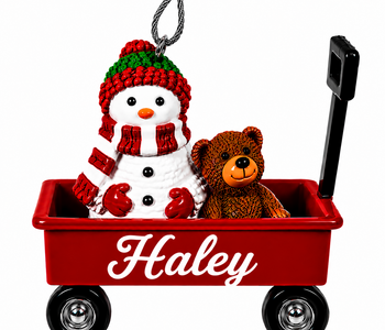WAGON ORNAMENT-HALEY