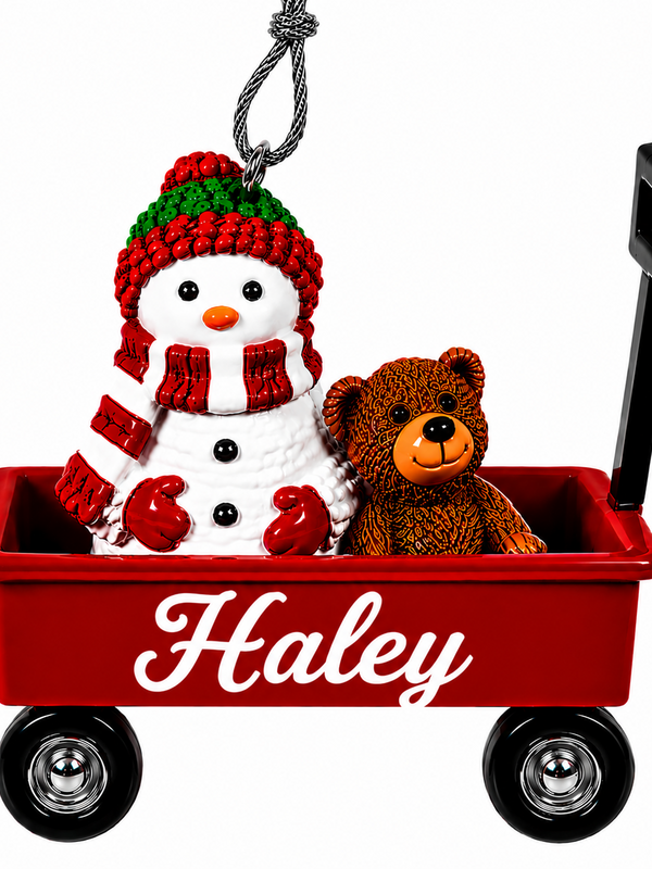 WAGON ORNAMENT-HALEY