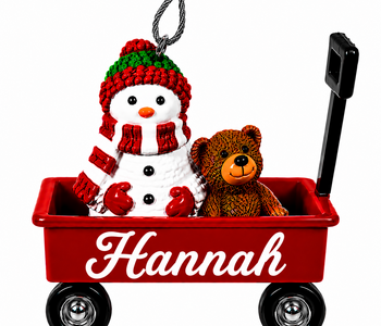 WAGON ORNAMENT-HANNAH