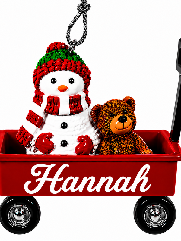 WAGON ORNAMENT-HANNAH