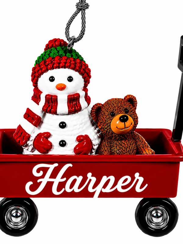 WAGON ORNAMENT-HARPER