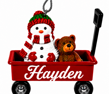 WAGON ORNAMENT-HAYDEN