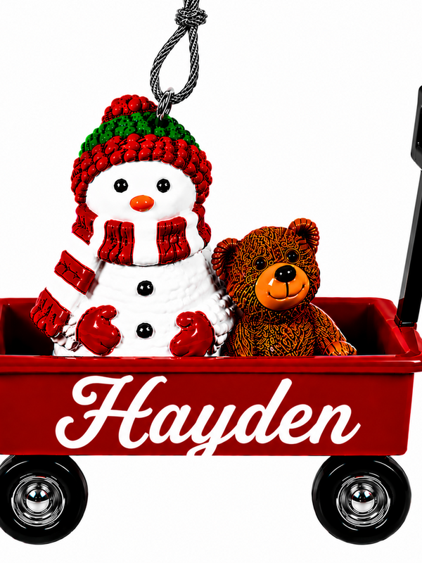WAGON ORNAMENT-HAYDEN
