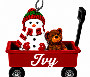 WAGON ORNAMENT-IVY