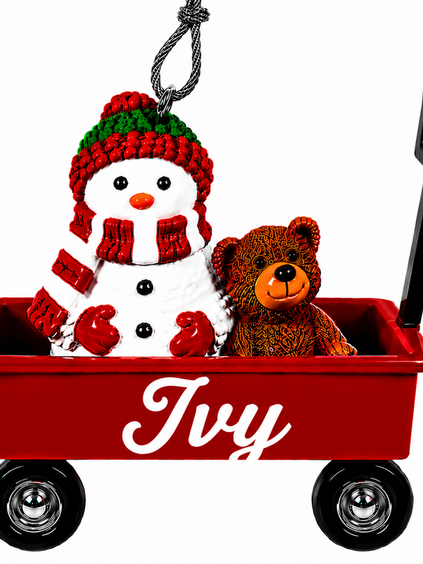 WAGON ORNAMENT-IVY