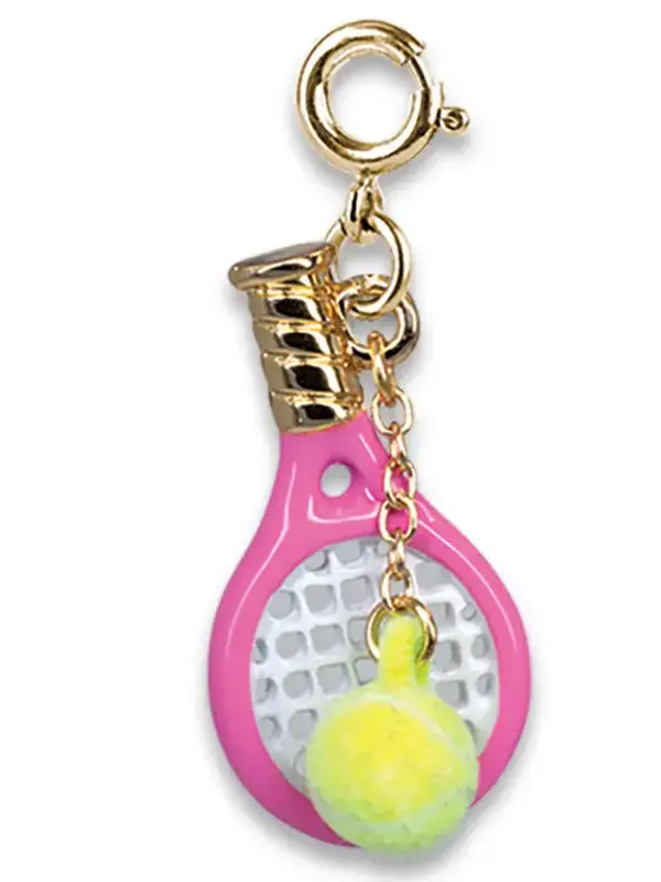 Gold Tennis Racquet Charm