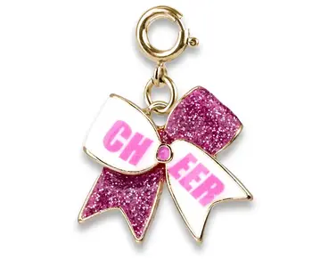 GOLD GLITTER CHEER BOW