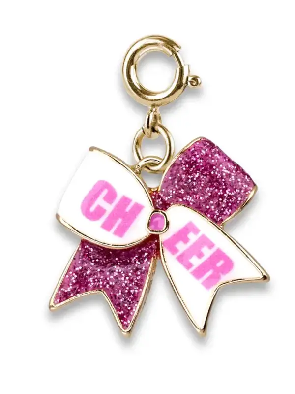 GOLD GLITTER CHEER BOW