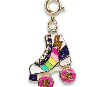 Gold Rainbow Rollerskate Charm