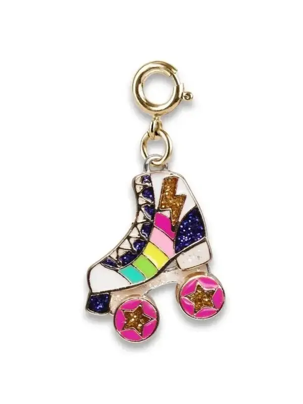 Gold Rainbow Rollerskate Charm